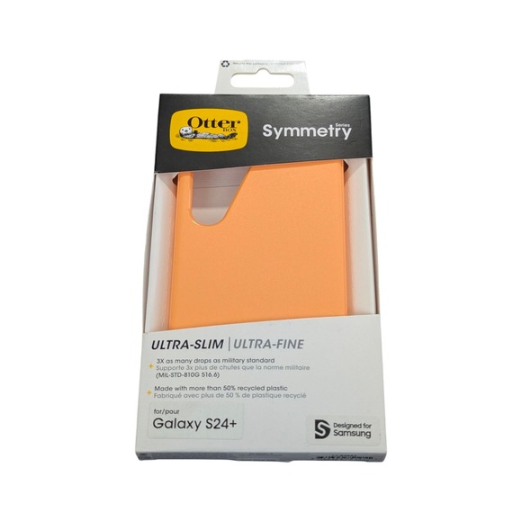 1V4N Phone Case Samsung Galaxy S24+ In Orange, By Otterbox From Symmetry‎ Series - Picture 1 of 1